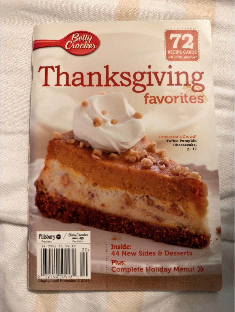 Betty Crocker Thanksgiving Favorites Recipe Cards Magazine